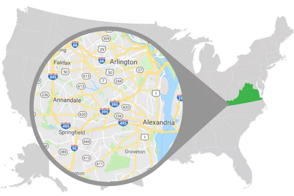 Summit Waterproofing Service Area Map